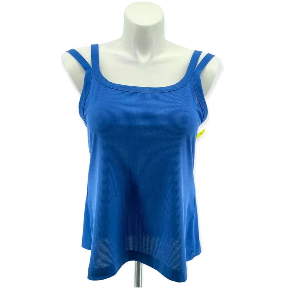 All In Motion Women’s Blue Soft Ribbed Active Sleeveless Tank Top XXL